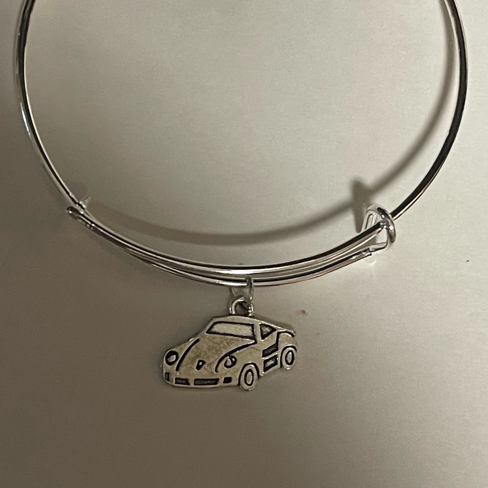 Race car charm bracelet